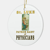 ST- LUKESchutzpatron-ÄRZTE Keramikornament (Links)