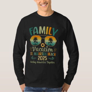 St. Maarten Beach Familienurlaub 2025 Matching Su T-Shirt