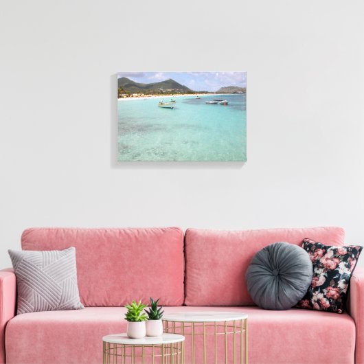 St. Maarten Beach Leinwanddruck (Insitu (Wohnzimmer))