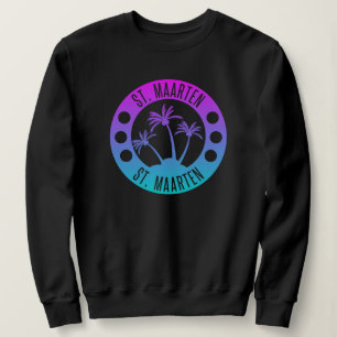 St. Maarten Blue Gradient Sint Martin Sweatshirt