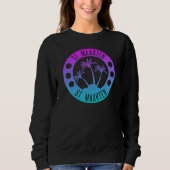St. Maarten Blue Gradient Sint Martin Sweatshirt (Vorderseite)