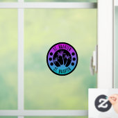 St. Maarten Blue und Lila Gradient Sint Martin Fensteraufkleber (Zuhause)