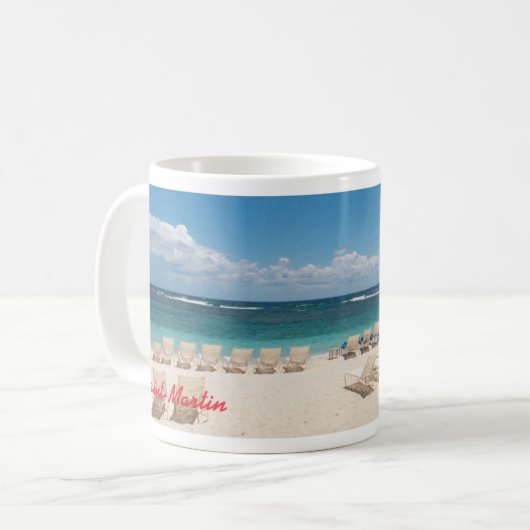 St. Maarten Caribbean Beach Tasse (Vorderseite Links)