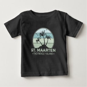 St. Maarten Das freundliche Retro der Insel Sint M Baby T-shirt