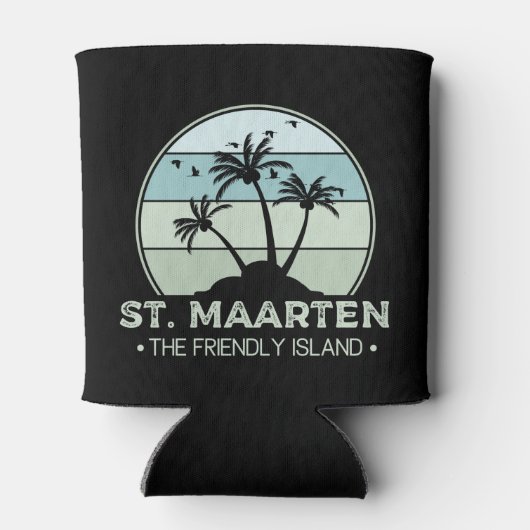 St. Maarten Das freundliche Retro der Insel Sint M Dosenkühler (Rückseite)