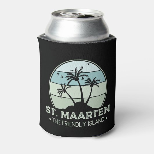 St. Maarten Das freundliche Retro der Insel Sint M Dosenkühler (Kanne Rückseite)