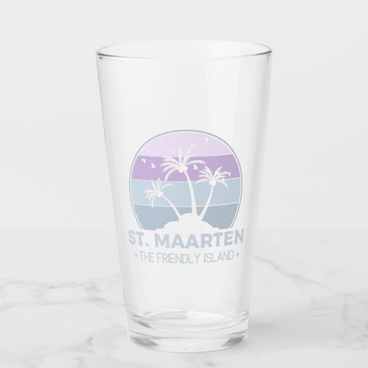 St. Maarten Das freundliche Retro der Insel Sint M Glas (Vorderseite)