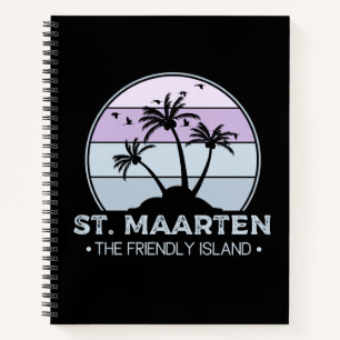 St. Maarten Das freundliche Retro der Insel Sint M Notizblock