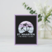 St. Maarten Das freundliche Retro der Insel Sint M Postkarte (Stehend Vorderseite)