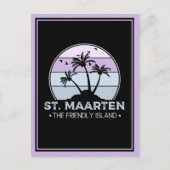 St. Maarten Das freundliche Retro der Insel Sint M Postkarte (Vorderseite)