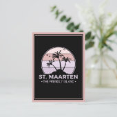 St. Maarten Das freundliche Retro der Insel Sint M Postkarte (Stehend Vorderseite)