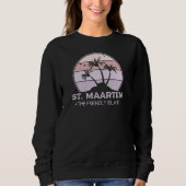 St. Maarten Das freundliche Retro der Insel Sint M Sweatshirt (Vorderseite)