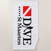 St Maarten DV4 Strandtuch (Vorderseite)
