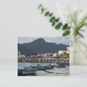 St. Maarten Harborside Postkarte (Stehend Vorderseite)