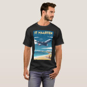 St Maarten - Maho Beach Aviation T-Shirt (Vorne ganz)