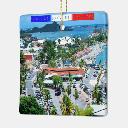St. Maarten - Marigot Bay Keramikornament (Links)