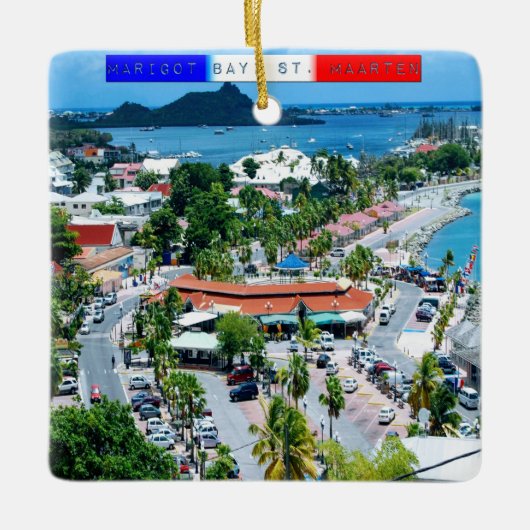 St. Maarten - Marigot Bay Keramikornament (Vorderseite)