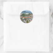 St. Maarten - Marigot Bay Runder Aufkleber (Tasche)