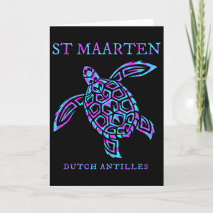 St. Maarten Meeresschildkröte Jungen Mädchen Damen Karte