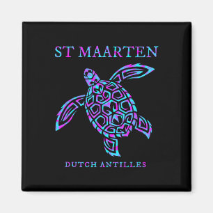 St. Maarten Meeresschildkröte Jungen Mädchen Fraue Magnet