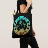 St. Maarten Ocean Aqua Blue Gradient Sint Martin Tasche (Von Nahem)