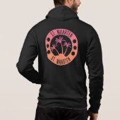 St. Maarten Pink Coral Gradient Sint Martin Hoodie (Rückseite)