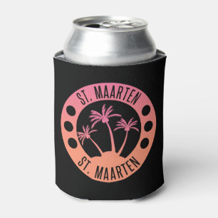 St. Maarten Pink und Coral Gradient Sint Martin Dosenkühler