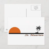 St. Maarten Postkarte (Vorne/Hinten)
