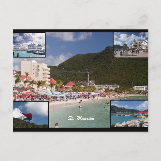 St. Maarten Postkarte (Vorderseite)
