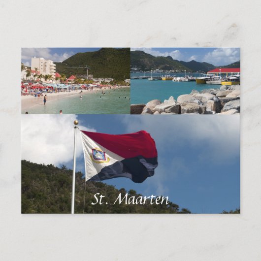 St. Maarten Postkarte (Vorderseite)