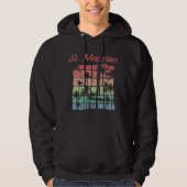 St. Maarten Rainbow Colors Sint Martin Hoodie (Vorderseite)