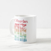 St. Maarten Rainbow Colors Sint Martin Kaffeetasse (Vorderseite Links)