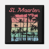 St. Maarten Rainbow Colors Sint Martin Magnet (Vorne)