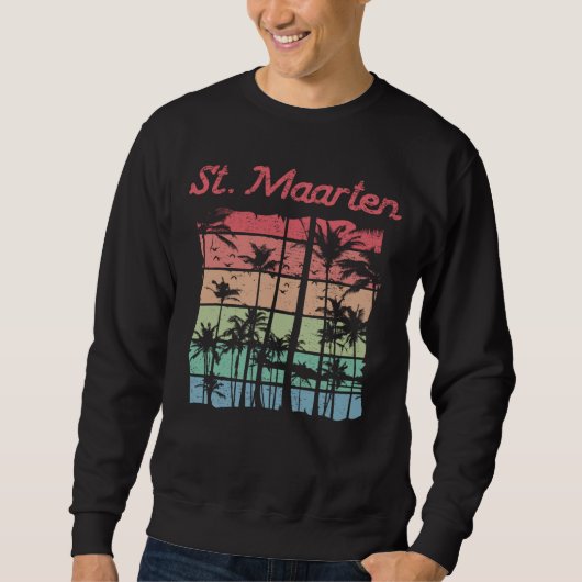 St. Maarten Rainbow Colors Sint Martin Sweatshirt (Vorderseite)