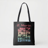 St. Maarten Rainbow Colors Sint Martin Tasche (Vorderseite)