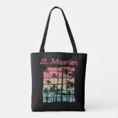 St. Maarten Rainbow Colors Sint Martin Tasche (Rückseite)