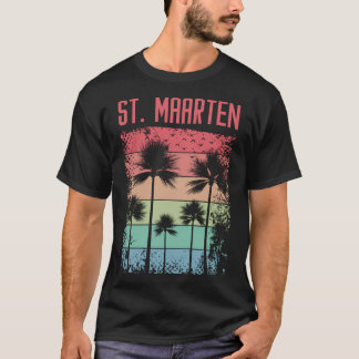 St. Maarten Retro Rainbow T-Shirt