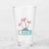 St. Maarten | Sint Martin Gradient Glas (Vorderseite)