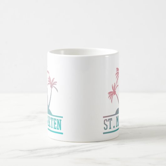 St. Maarten | Sint Martin Gradient Kaffeetasse (Mittel)