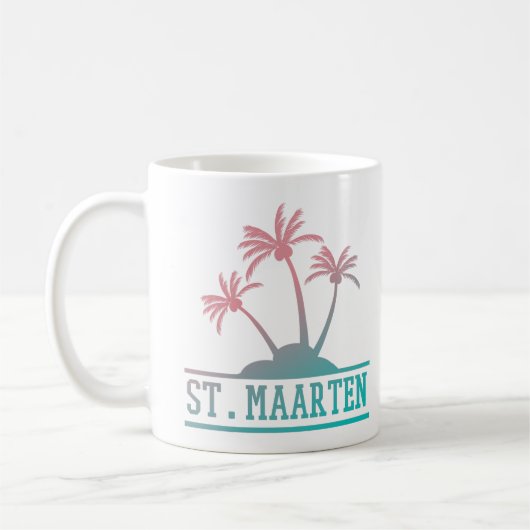 St. Maarten | Sint Martin Gradient Kaffeetasse (Links)