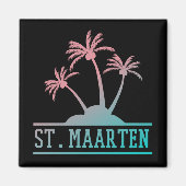 St. Maarten | Sint Martin Gradient Magnet (Vorne)