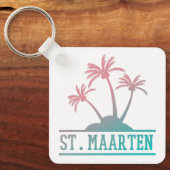 St. Maarten | Sint Martin Gradient Schlüsselanhänger (Vorderseite)