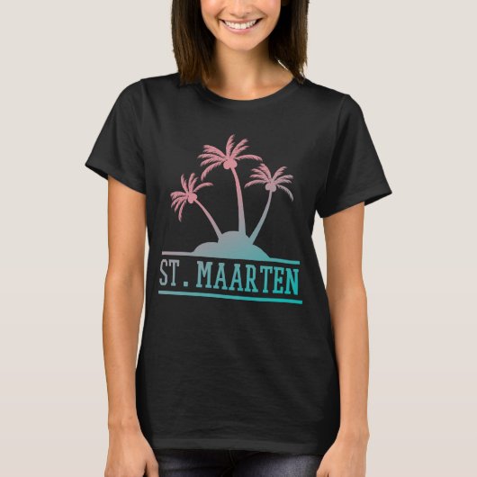 St. Maarten | Sint Martin Gradient T-Shirt (Vorderseite)