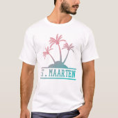 St. Maarten | Sint Martin Gradient T-Shirt (Vorderseite)