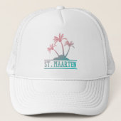St. Maarten | Sint Martin Gradient Truckerkappe (Vorderseite)