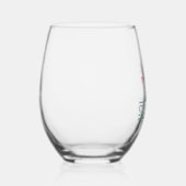 St. Maarten | Sint Martin Gradient Weinglas Ohne Stiel (Rechts)