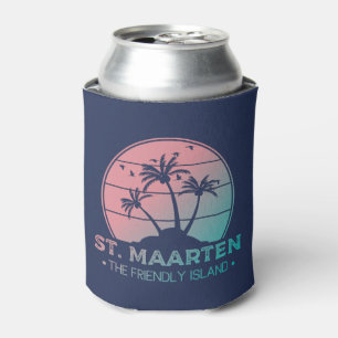 St. Maarten Sint Martin Retro Gradient Dosenkühler