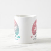 St. Maarten | Sint Martin Retro Gradient Kaffeetasse (Mittel)