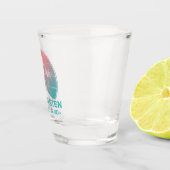 St. Maarten | Sint Martin Retro Gradient Schnapsglas (Rechts)