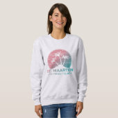 St. Maarten | Sint Martin Retro Gradient Sweatshirt (Vorne ganz)